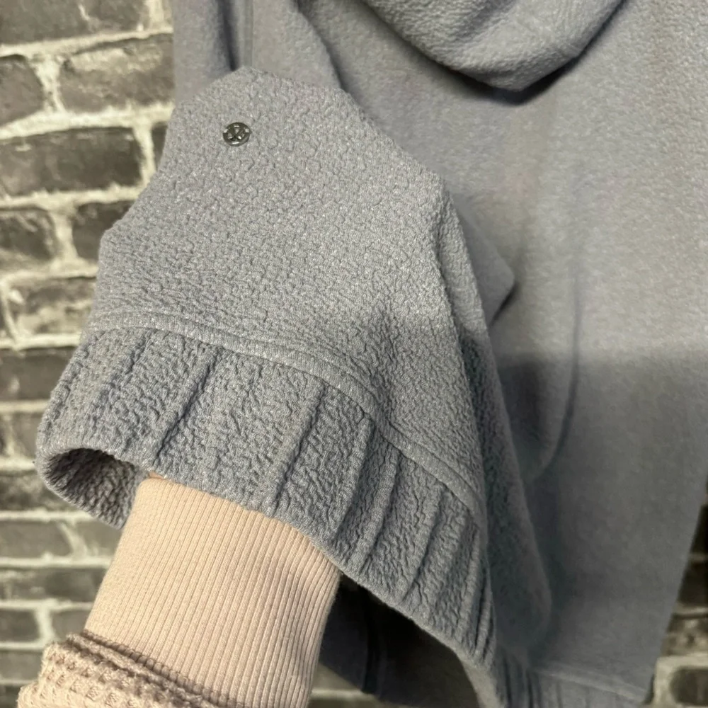 Lululemon Pave New Ways Full-Zip hoodie sweatshirt Glacier Grey White pu…